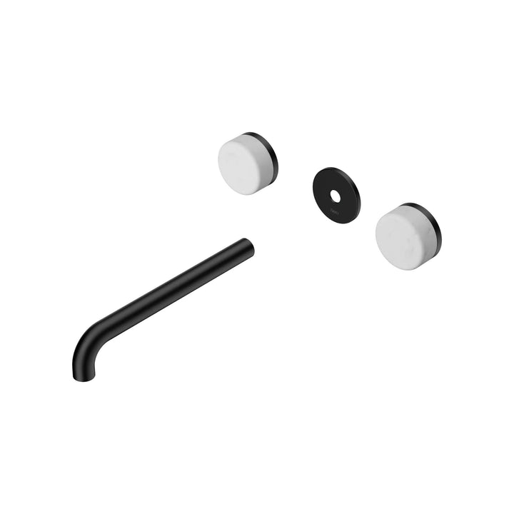 Nero Serenity Wall Basin Set Trim Kit 160/185/220mm - Carrara Handle