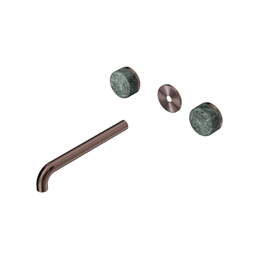 Nero Serenity Wall Basin Set Trim Kit 160/185/220mm - Verde Alpi Handle