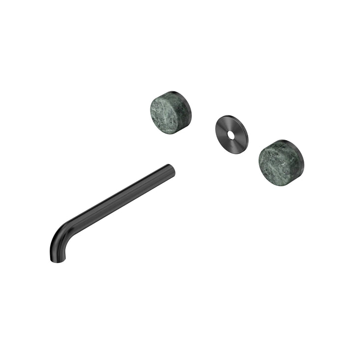 Nero Serenity Wall Basin Set Trim Kit 160/185/220mm - Verde Alpi Handle