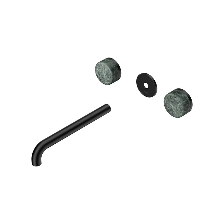 Nero Serenity Wall Basin Set Trim Kit 160/185/220mm - Verde Alpi Handle