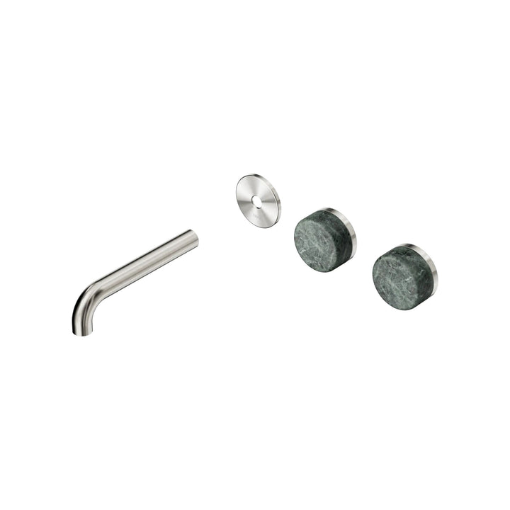 Nero Serenity Offset Wall Basin Set Trim Kit 160/185/220mm - Verde Alpi Handle