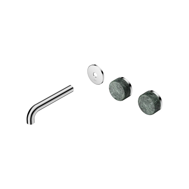 Nero Serenity Offset Wall Basin Set Trim Kit 160/185/220mm - Verde Alpi Handle