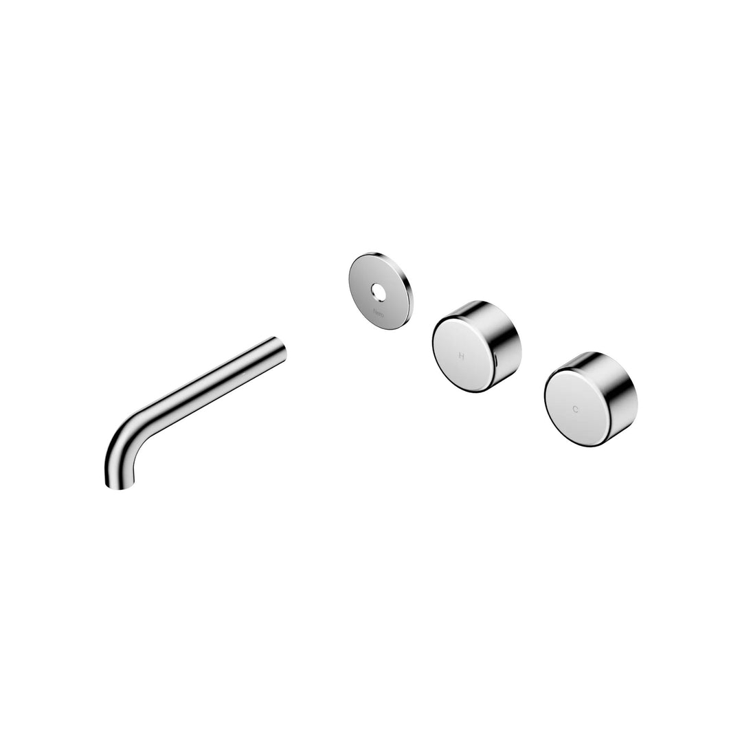Nero Serenity Offset Wall Basin Set Trim Kit 160/185/220mm - Metal Handle