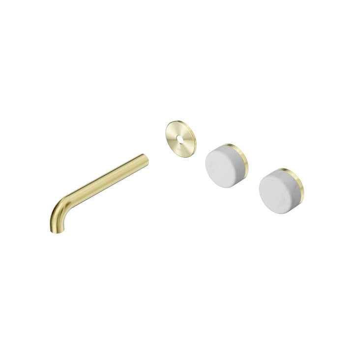 Nero Serenity Offset Wall Basin Set Trim Kit 160/185/220mm - Carrara Handle