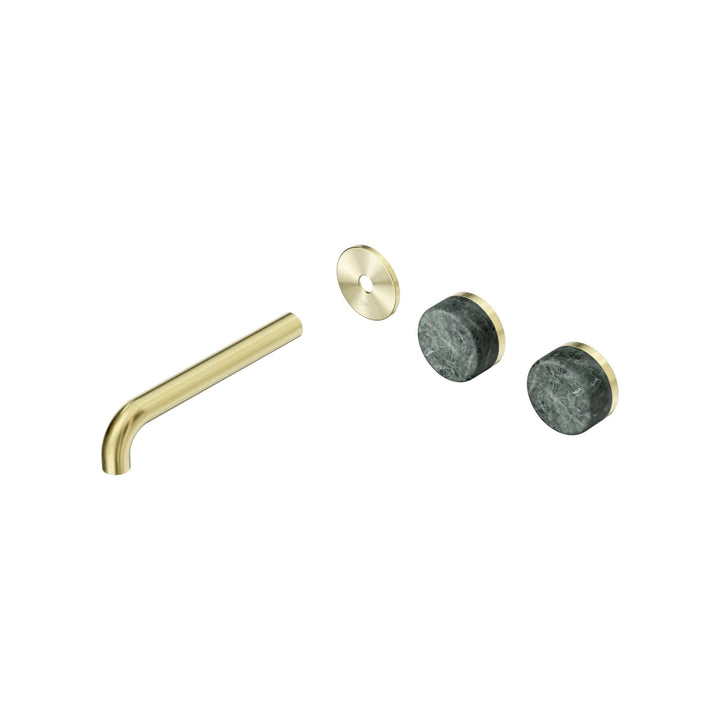 Nero Serenity Offset Wall Basin Set Trim Kit 160/185/220mm - Verde Alpi Handle