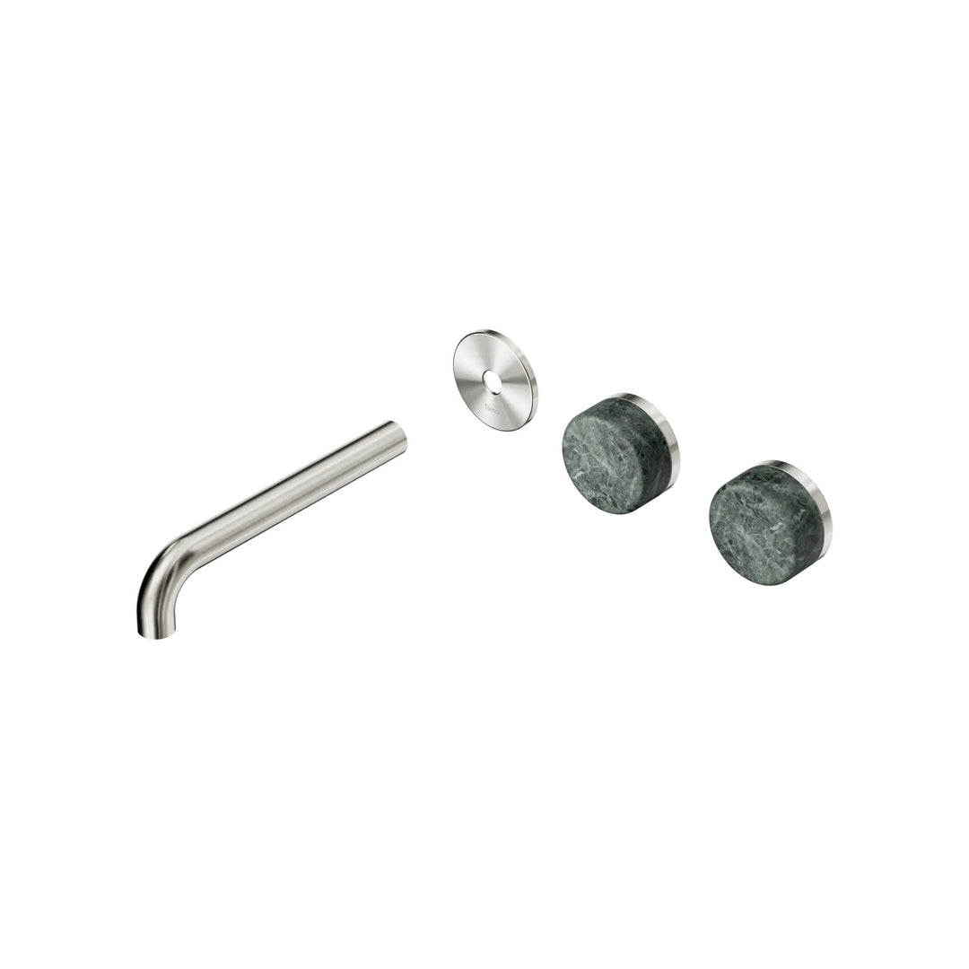 Nero Serenity Offset Wall Basin Set Trim Kit 160/185/220mm - Verde Alpi Handle