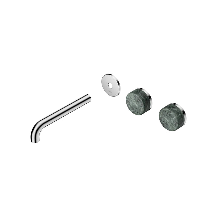 Nero Serenity Offset Wall Basin Set Trim Kit 160/185/220mm - Verde Alpi Handle