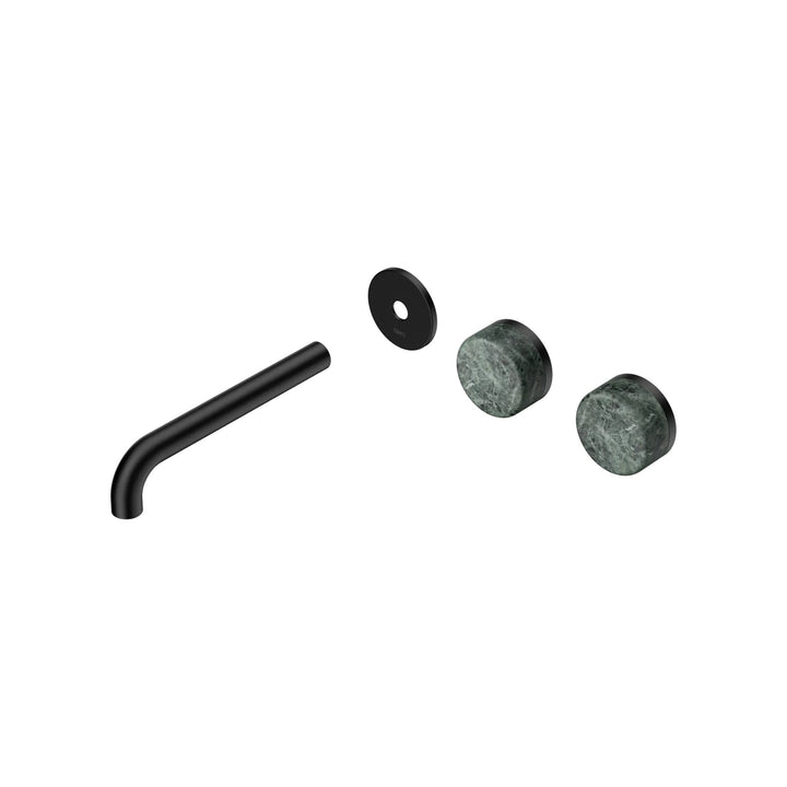 Nero Serenity Offset Wall Basin Set Trim Kit 160/185/220mm - Verde Alpi Handle