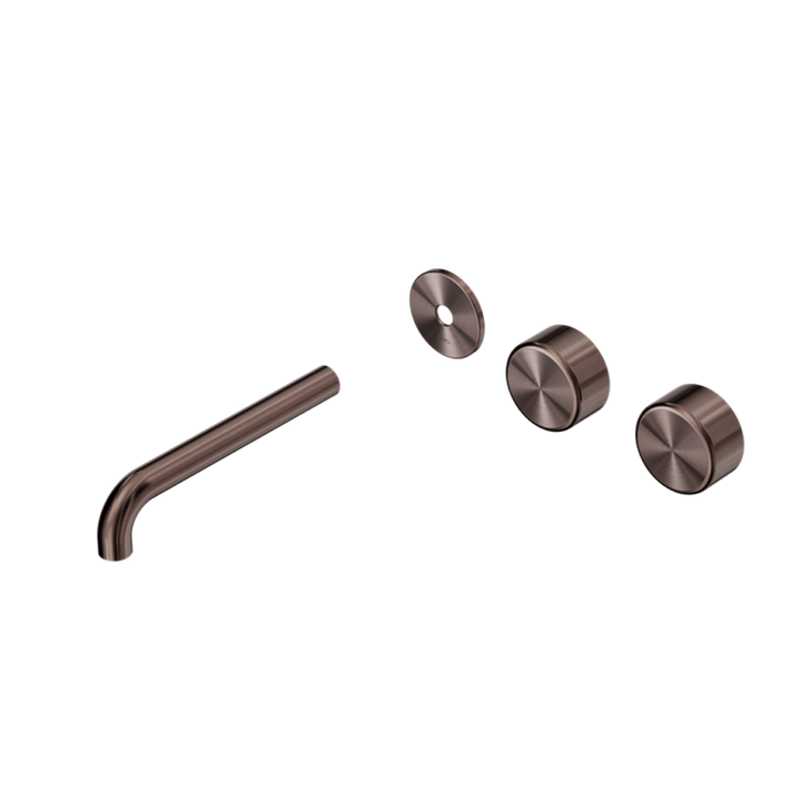 Nero Serenity Offset Wall Basin Set Trim Kit 160/185/220mm - Metal Handle - Design 10