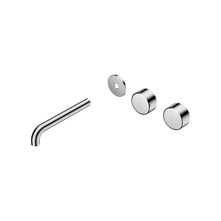 Nero Serenity Offset Wall Basin Set Trim Kit 160/185/220mm - Metal Handle