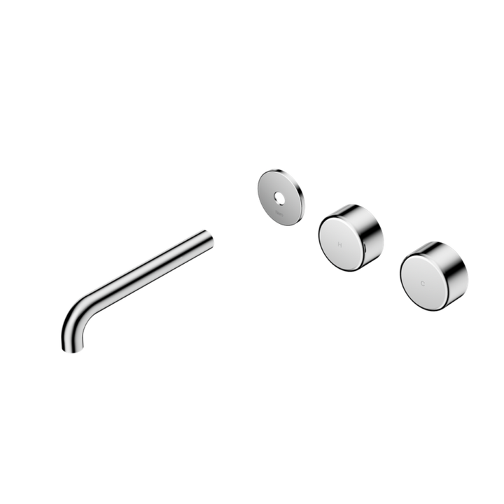 Nero Serenity Offset Wall Basin Set Trim Kit 160/185/220mm - Metal Handle - Design 10
