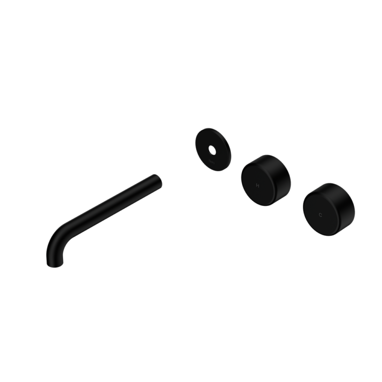 Nero Serenity Offset Wall Basin Set Trim Kit 160/185/220mm - Metal Handle - Design 10