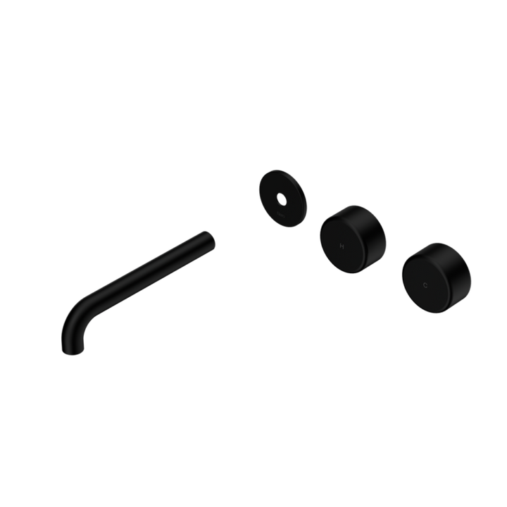 Nero Serenity Offset Wall Basin Set Trim Kit 160/185/220mm - Metal Handle - Design 10