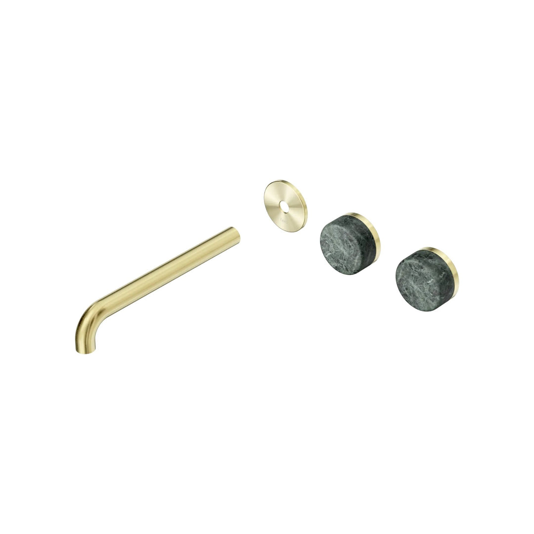 Nero Serenity Offset Wall Basin Set Trim Kit 160/185/220mm - Verde Alpi Handle