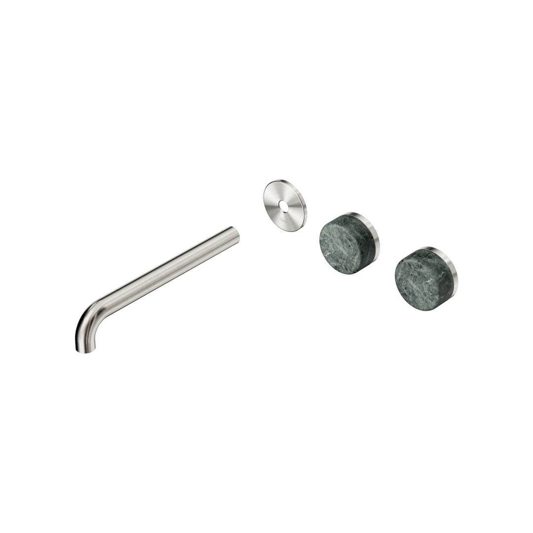 Nero Serenity Offset Wall Basin Set Trim Kit 160/185/220mm - Verde Alpi Handle