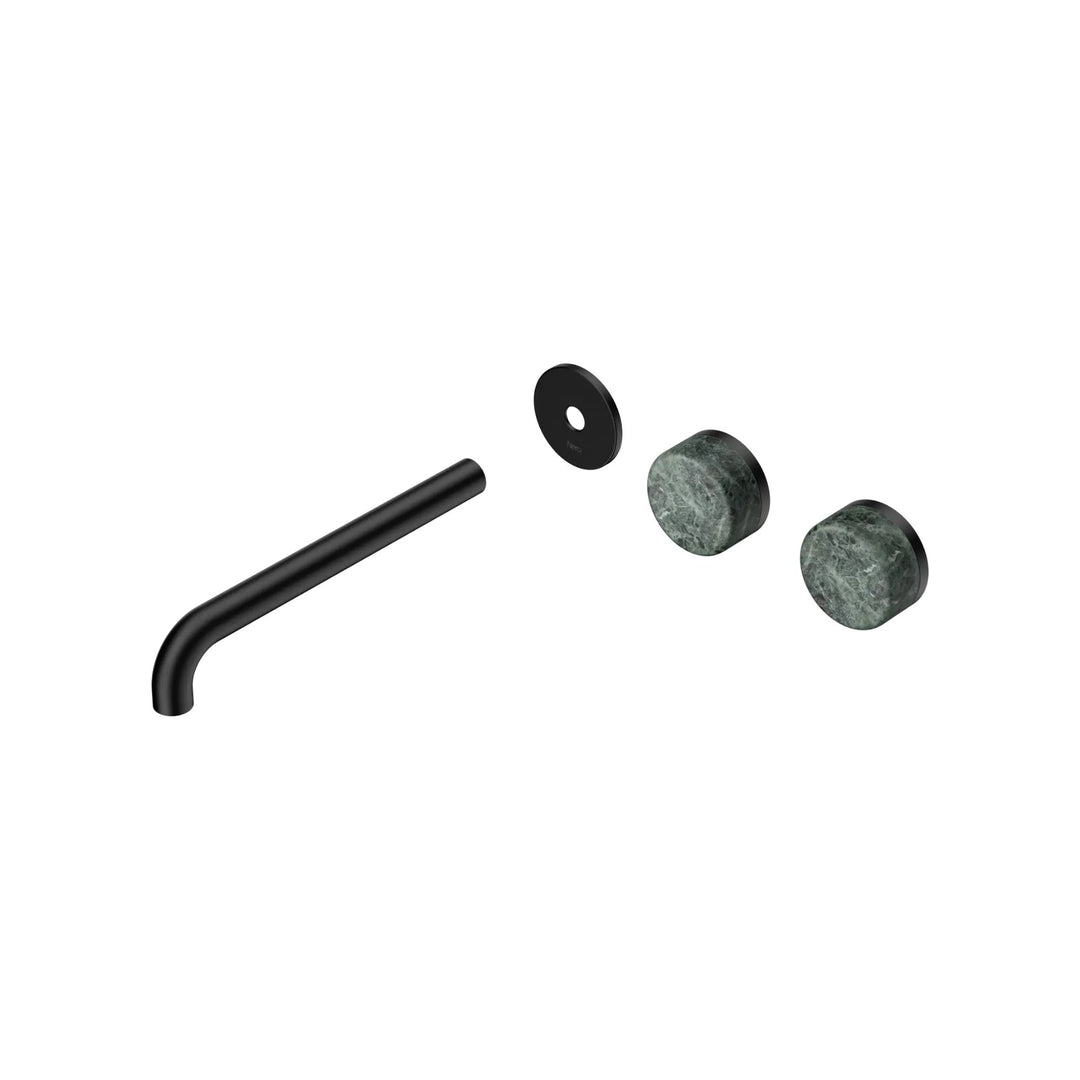 Nero Serenity Offset Wall Basin Set Trim Kit 160/185/220mm - Verde Alpi Handle
