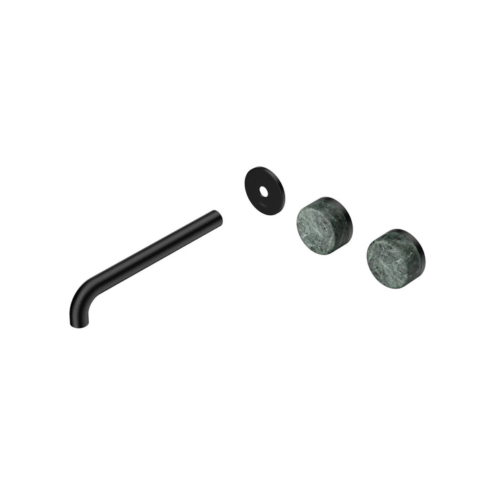 Nero Serenity Offset Wall Basin Set Trim Kit 160/185/220mm - Verde Alpi Handle
