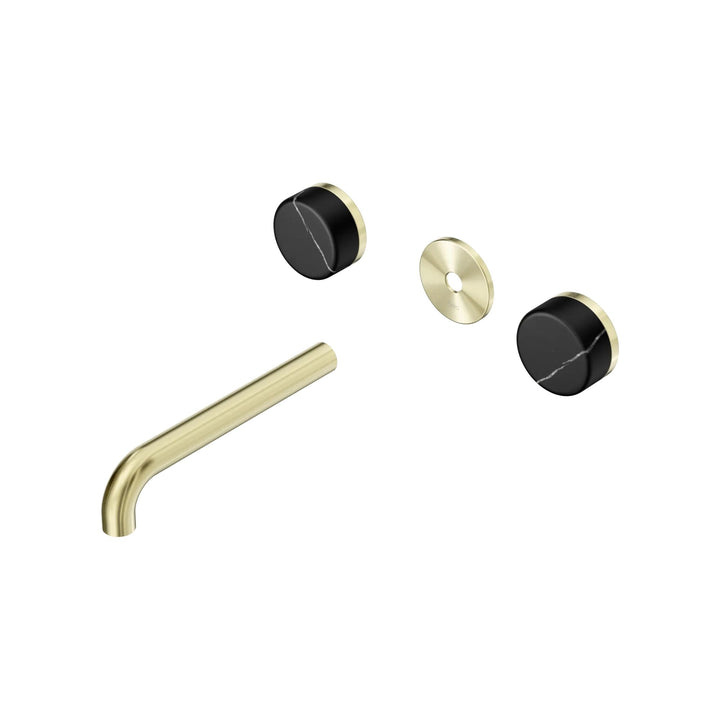 Nero Serenity Wall Basin Set Trim Kit 160/185/220mm - Marquina Black Handle