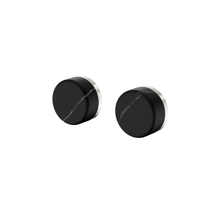 Nero Serenity Wall Top Assembly - Marquina Black Handle Brushed Nickel