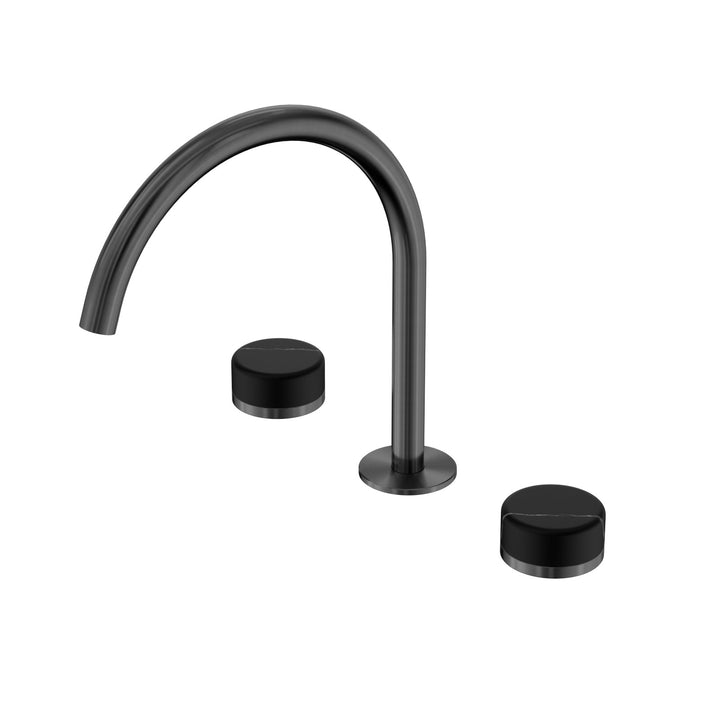 Nero Serenity Bath/Kitchen Set - Marquina Black Handle Gun Metal
