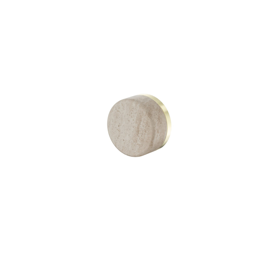 Nero Serenity Progressive Shower Mixer - Rome Travertine Handle Brushed Gold
