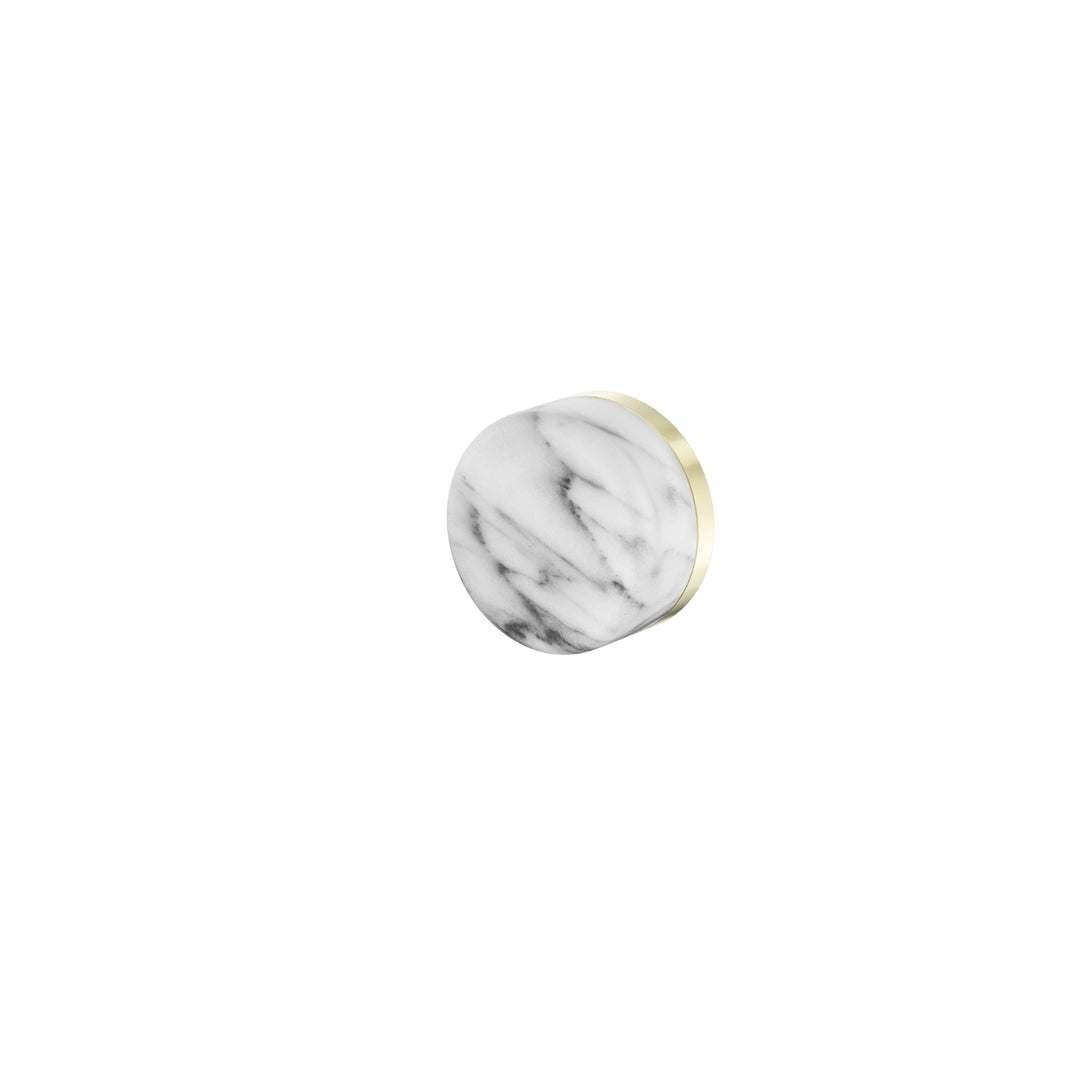 Nero Serenity Progressive Shower Mixer - Arabescato Handle Brushed Gold