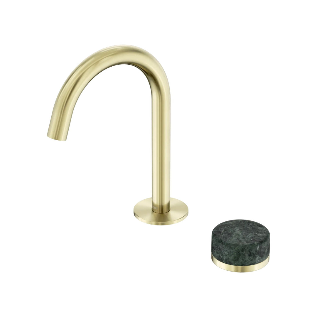 Nero Serenity Progressive Basin Mixer Arc Spout + Verde Alpi Handle