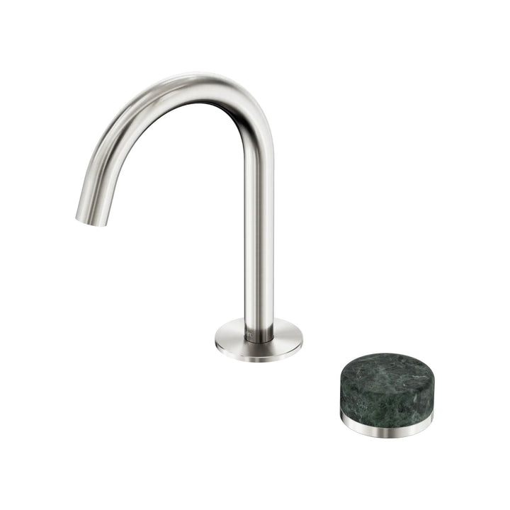 Nero Serenity Progressive Basin Mixer Arc Spout + Verde Alpi Handle