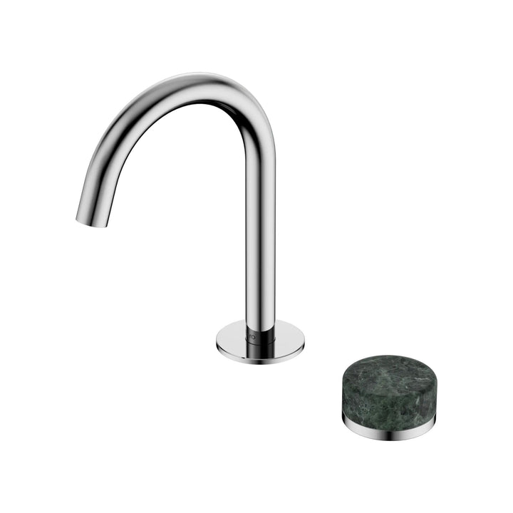 Nero Serenity Progressive Basin Mixer Arc Spout + Verde Alpi Handle