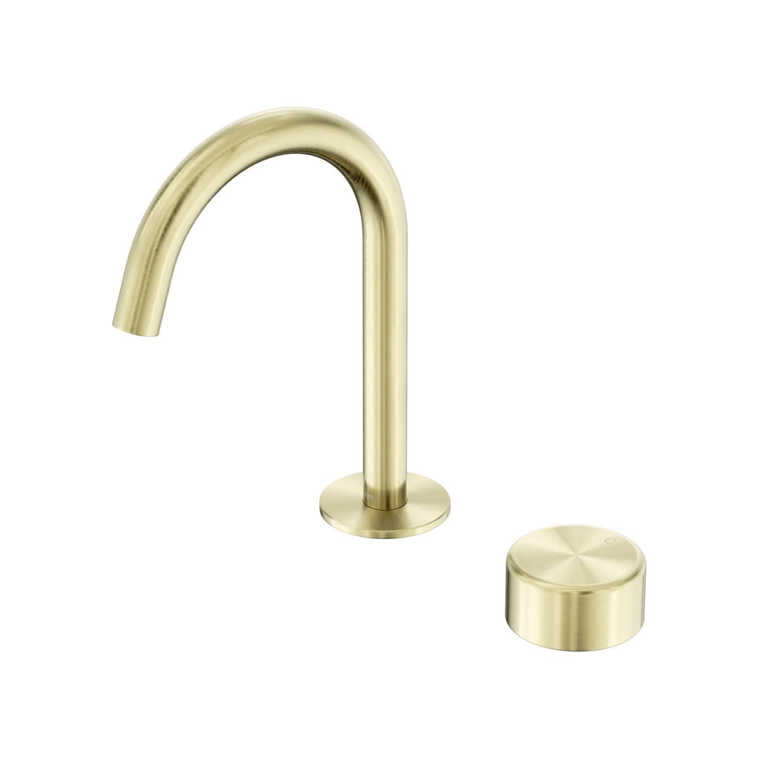 Nero Serenity Progressive Basin Mixer Arc Spout w/ Metal Handle