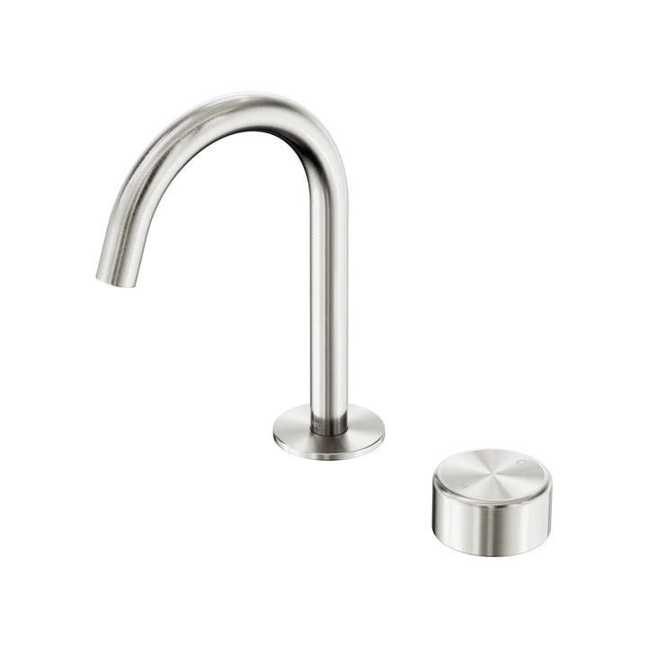 Nero Serenity Progressive Basin Mixer Arc Spout w/ Metal Handle