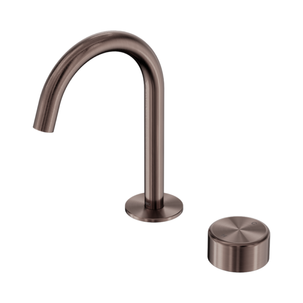 Nero Serenity Progressive Basin Mixer Arc Spout w/ Metal Handle - Design 10