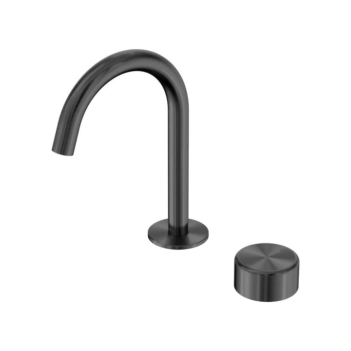 Nero Serenity Progressive Basin Mixer Arc Spout w/ Metal Handle