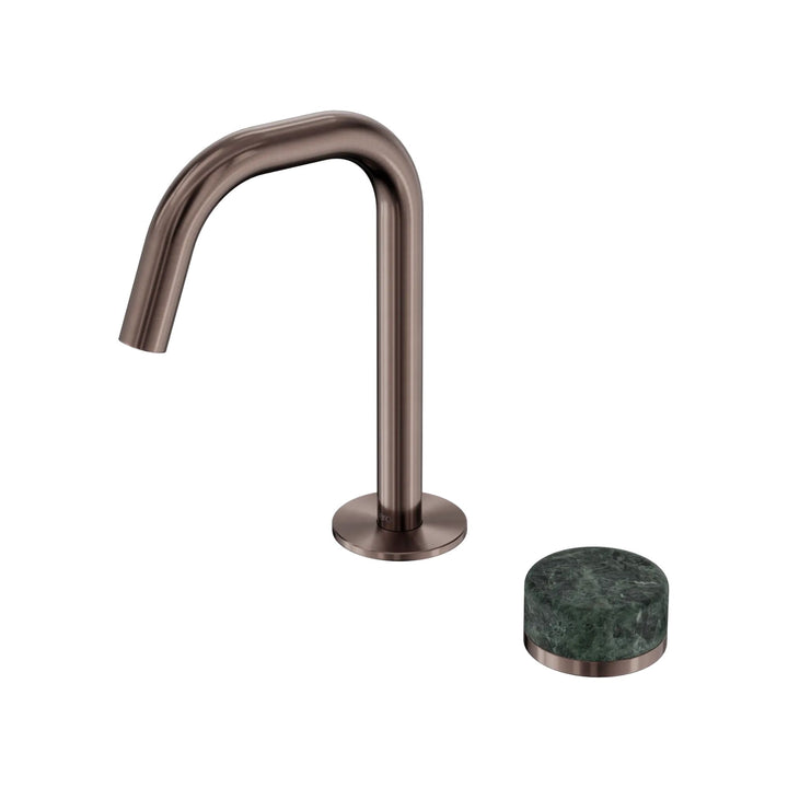 Nero Serenity Progressive Basin Mixer Edge Spout + Verde Alpi Handle