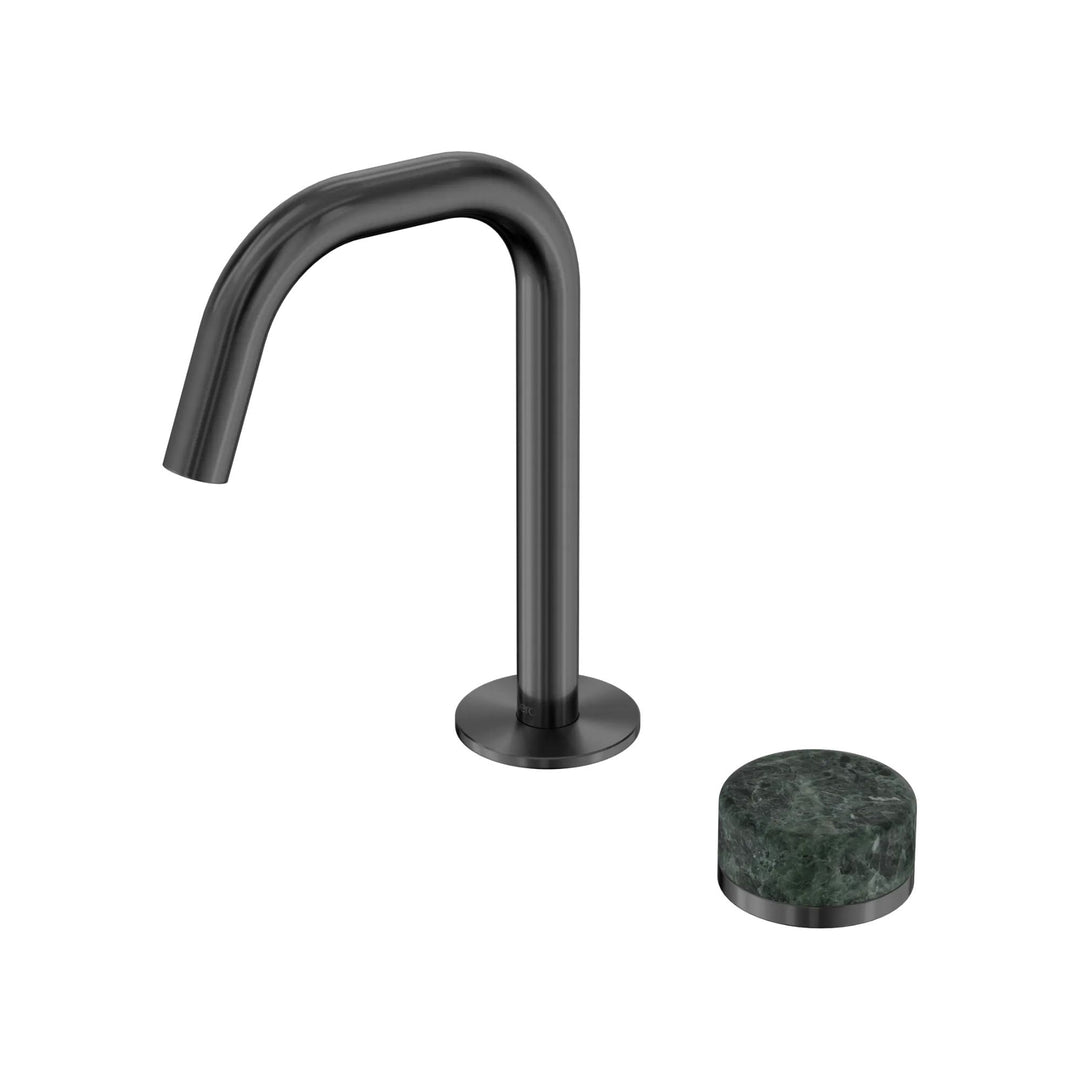 Nero Serenity Progressive Basin Mixer Edge Spout + Verde Alpi Handle