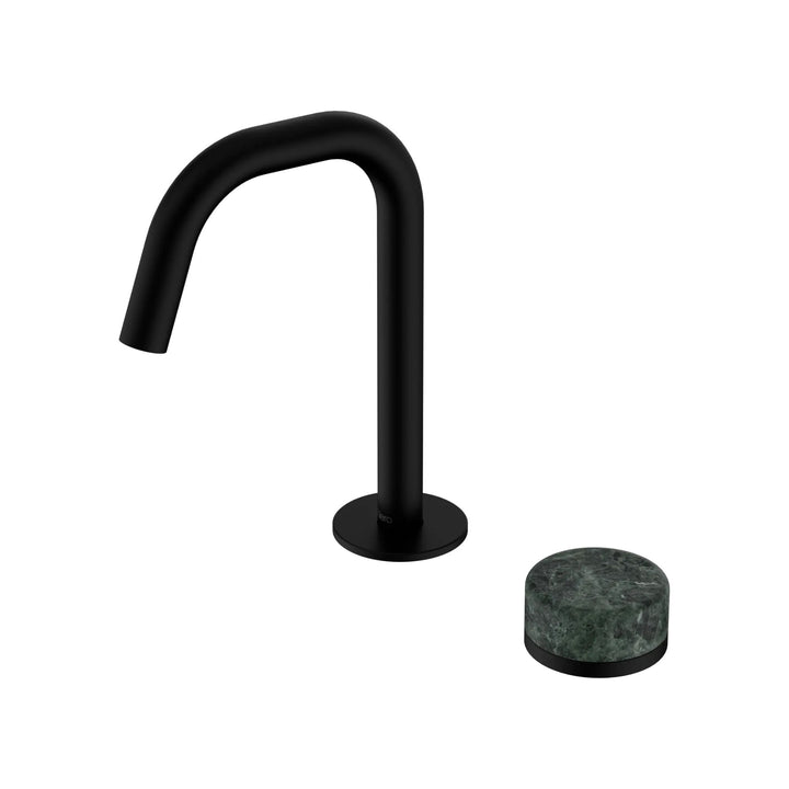 Nero Serenity Progressive Basin Mixer Edge Spout + Verde Alpi Handle