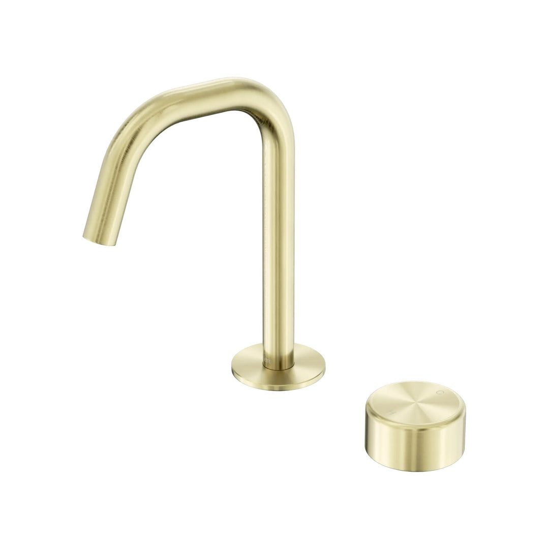 Nero Serenity Progressive Basin Mixer Edge Spout + Metal Handle