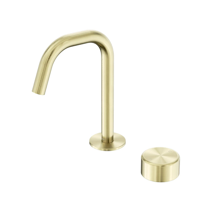 Nero Serenity Progressive Basin Mixer Edge Spout + Metal Handle