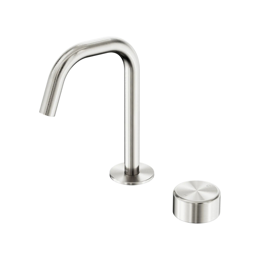 Nero Serenity Progressive Basin Mixer Edge Spout + Metal Handle