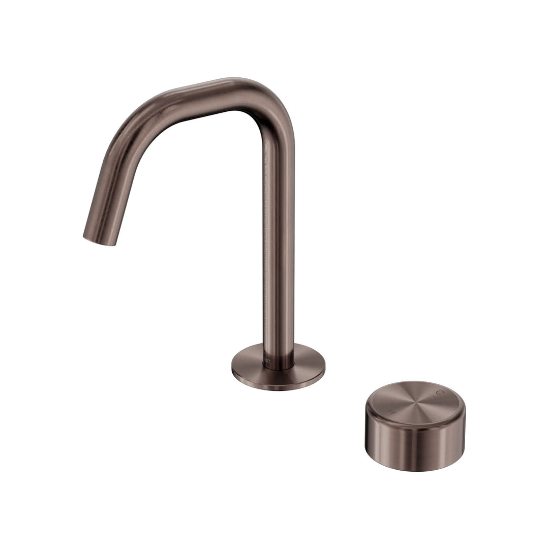 Nero Serenity Progressive Basin Mixer Edge Spout + Metal Handle