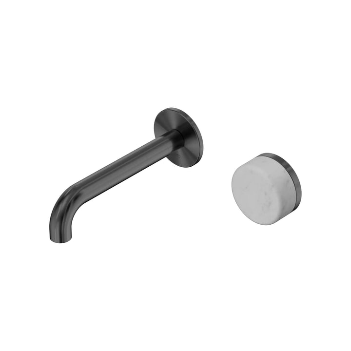 Nero Serenity Progressive Wall Basin Mixer 160mm Spout + Carrara Handle