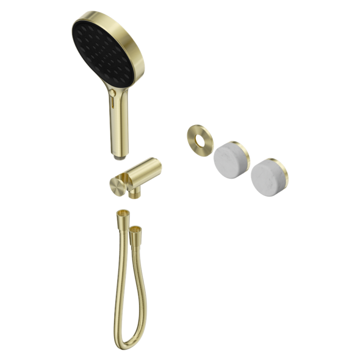 Nero Serenity Progressive Shower System Trim Kit - Carrara Handle & Hand Shower - Design 10