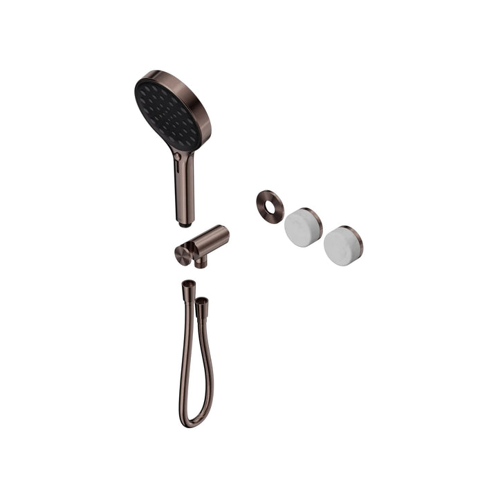 Nero Serenity Progressive Shower System Trim Kit - Carrara Handle & Hand Shower