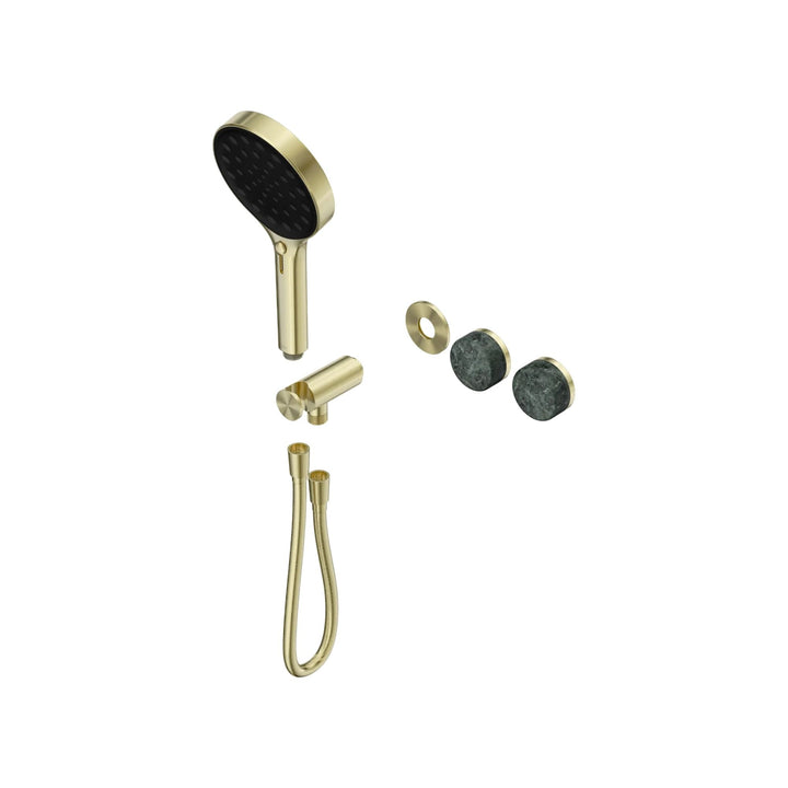Nero Serenity Progressive Shower System Trim Kit - Verde Alpi Handle & Hand Shower