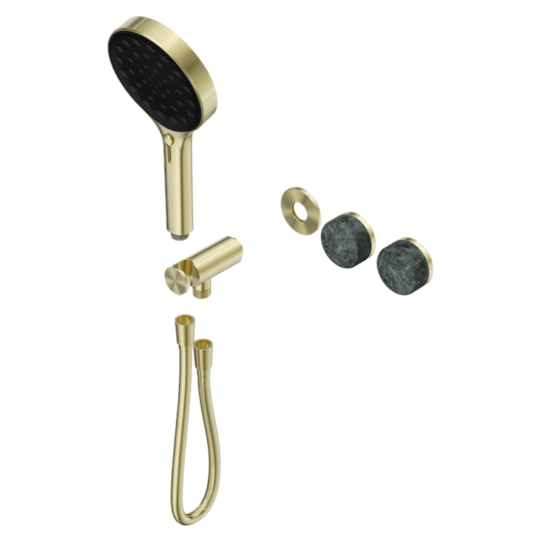 Nero Serenity Progressive Shower System Trim Kit - Verde Alpi Handle & Hand Shower - Design 10