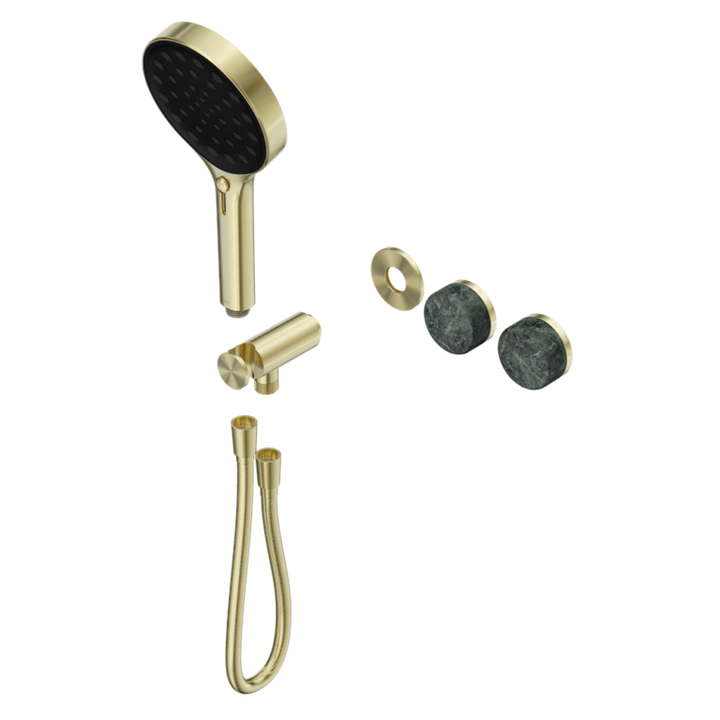 Nero Serenity Progressive Shower System Trim Kit - Verde Alpi Handle & Hand Shower - Design 10