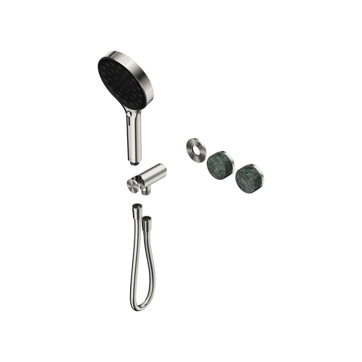 Nero Serenity Progressive Shower System Trim Kit - Verde Alpi Handle & Hand Shower