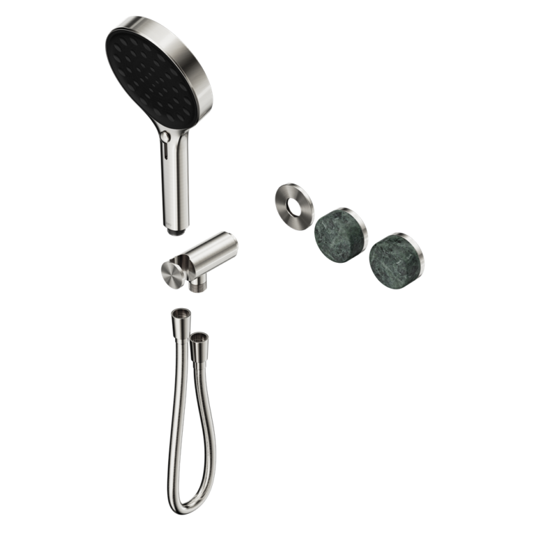 Nero Serenity Progressive Shower System Trim Kit - Verde Alpi Handle & Hand Shower - Design 10