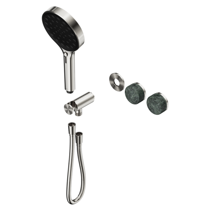 Nero Serenity Progressive Shower System Trim Kit - Verde Alpi Handle & Hand Shower - Design 10