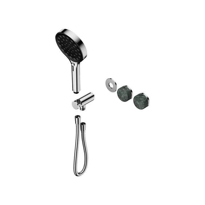 Nero Serenity Progressive Shower System Trim Kit - Verde Alpi Handle & Hand Shower